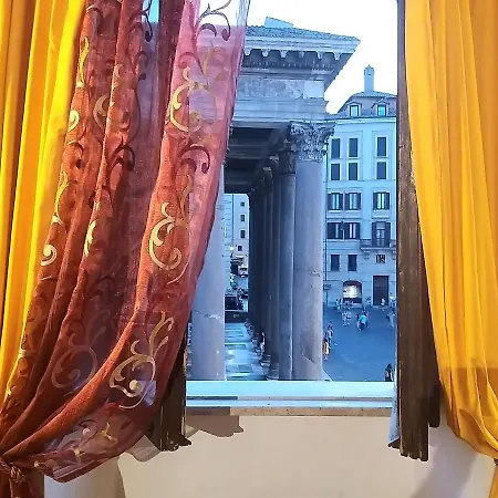 L'antica Dimora Con Splendida Vista Sul Pantheon Lägenhet Rom
