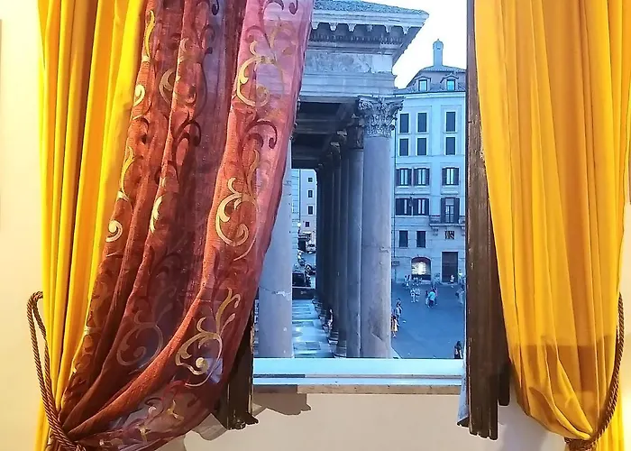 L'antica Dimora Con Splendida Vista Sul Pantheon דירה רומא